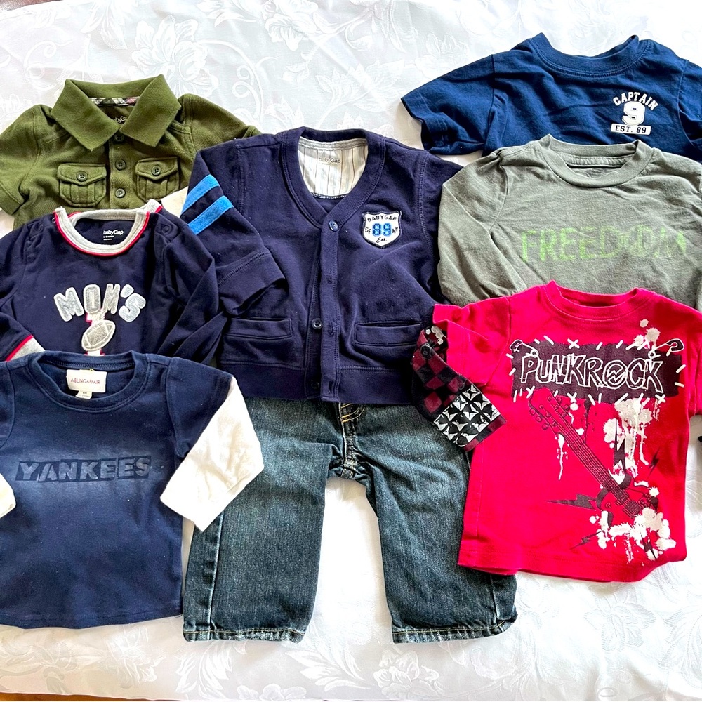 Lot of Designer Baby boy Clothing.  6-12 Months